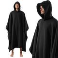 Wearable Blanket Cloak Hoodie Unisex Oversized Loose Long Cape Tops Weighted Hooded Poncho Sherpa Blanket Cape